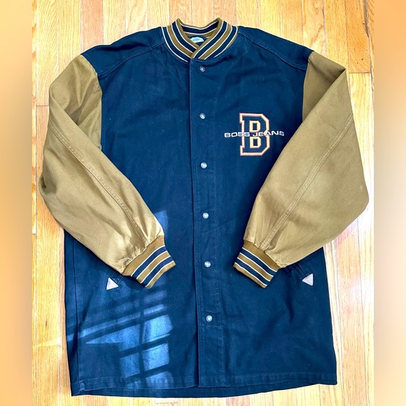 Hugo Boss Other - Vintage BOSS men’s long jean coat large.